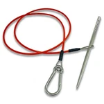 Stringer For Spearfishing W/ Coated Stainless Cable & Heavy Duty Carabiner. Fixed Price $22.00.