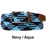 Basket Weave Nylon Woven Elastic Stretch Belt With Buckle Multi Colors. Fixed Price $9.99.