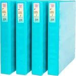 Yoobi 1" 3-RING Binder Set (4-PACK) Aqua Blue 220-SHEET Capacity. Fixed Price $26.19.