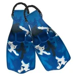 Scubapro - Jet Fin With Spring Heel Strap Large Blue Camo Durable Rubber. Fixed Price $289.00.