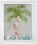 Sea Glass Mosaic Arts And Craft Kits Ocean Painting Resi.... Fixed Price $34.45.