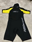 Neosport Youth Shorty Wetsuit Black Yellow Size S620CB-6 Full Body Swim. Fixed Price $25.00.