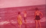 35MM Glass Slide People On Beach Bathing Suits Women Ocean Seascape Vintage. Fixed Price $10.99.