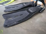 New Aeris Velocity Open Heel Fins, Size Sm/md, Black. Fixed Price $54.00.