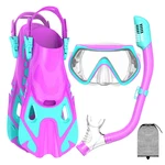 Forshine Snorkeling Gear Kids Mask Fins Dry Top Set Youth Boys. Fixed Price $57.71.