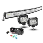 42 Inch Curved Led Light Bar, Triple Row Spot +4 Wiring. Fixed Price $120.49.