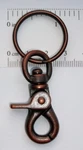 6 Each Heavy Duty Lobster Trigger Claw Scissor Clasp W/ Key Ring Antique Copper. Fixed Price $19.19.