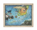 Scuba Dive & Snorkel Florida Keys Map Art Print Poster Wall-unframed Home Decor. Fixed Price $248.99.