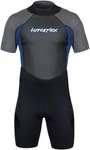 Hyperflex Men's Access Shorty Spring 2.5MM Wetsuit, Back Zip, Black / Blue. Fixed Price $59.99.