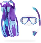 Cressi Rocks Kids Snorkel Set S/m Purple Blue. Fixed Price $89.99.