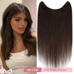 Clip 100% Remy Human Hair Extensions Invisible Headband Wire Hidden Weft. Fixed Price $72.85.