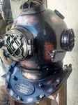 Us Navy Diving Mark Divers Helmet Black Collectible Marine Scuba Light. Fixed Price $189.50.