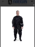 Anderson Black Waterproof Full Body Drysuit For Men Scuba Diving. Fixed Price $980.00.