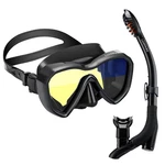 Luxpard Snorkel Set Anti-fog Panoramic View Mask And Anti-leak Dry. Fixed Price $49.92.