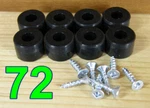 Silicone Rubber Bumper Feet (small 1/2")(5/8")(7/8") Black (firm) With Screws. Fixed Price $72.50.