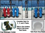 Scuba Holder Dive Boat Rack Tank Suction Cup. Fixed Price $89.00.