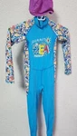 Dive & Sail Girls One Piece Long Sleeve Water Sport Wetsuit W/ Head Cap, Blue,. Fixed Price $6.30.
