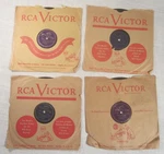 Four French Canadian 78'S -- Omer Dumas, Famille Larin, Two Isidore Soucy Reels. Fixed Price $20.20.