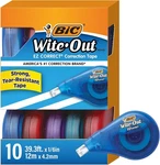 Bic Wite-out Ez Correct Tear-resistant 10 Count (pack Of 1), White Tape. Fixed Price $37.35.