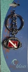 Innovative Scuba Designs Pewter Sharks Mouth Dive Flag Key Chain. Fixed Price $14.00.