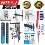 Durable Fishing Pole Holder With Innovative Grip - Organizes 9 Rods Securely. Fixed Price $28.79.