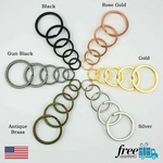 Split Flat Surface Rings Double Loop Keychain Metal Plating. Fixed Price $13.50.