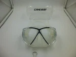 Nice Cressi Wide View Pano 4 Clear & Black Scuba Dive Diving Mask With Case. Fixed Price $34.99.