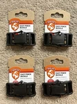 Lot Of 4 Gear Aid By Mcnett 1 Easy Pinch Side Quick Release Buckle Black. Fixed Price $16.96.