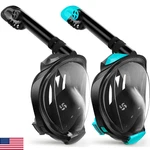 Greatever G2 Snorkeling Gear For Adults 2PCS Full Face Mask Dry Top. Fixed Price $79.50.