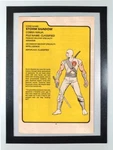 Storm Shadow G.i.joe Order Of Battle Filecard - Framed Original Comic Book Page. Fixed Price $17.99.