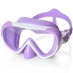 Kids Swim 180 Snorkel Diving Mask, Anti-fog Child Goggles Purple. Fixed Price $24.54.