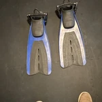 Aeris Velocity Blue & Black Water Sport Fins S-m Adjustable Heel Straps. Fixed Price $25.00.