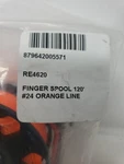Dive Rite Finger Spool 120' #24 Orange Lins (RE4620). Fixed Price $17.99.