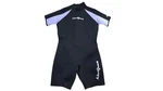 Sport Shorty Wetsuit Spring Youth 14 Neoprene Back Zip Black Purple. Fixed Price $49.99.