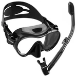 Open Box Cressi Frameless Dive Mask And Supernova Dry Snorkel Combo - Black. Fixed Price $55.00.