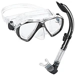 Phantom Aquatics Velocity Scuba Snorkeling Mask Set Titanium. Fixed Price $67.47.