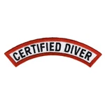 Certified Diver Chevron Scuba Diving Iron-on Patch Embroidered Applique. Fixed Price $5.95.