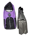 Phantom Aquatics Swim Carry Bag Purple & Pegasus 8-9 41/42 Flippers. Fixed Price $9.00.
