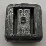 Sea Pearls Lace-through Uncoated 5 Lb Lead Dive Weight. Fixed Price $22.99.