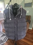 Wantdo Size Med Waterproof Hooded Vest Grey. Fixed Price $48.00.