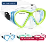 Acqces Kids Swim Goggles Snorkel Diving Mask For Boys Girls Ages 5-15, Two-color. Fixed Price $20.23.