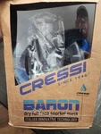 Cressi Full Face Snorkel Mask Bali, Blue M/l With Purge Valve Foldable !. Fixed Price $55.00.