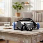 Diving Mask, Pano 3-PANEL Snorkel Anti-fog Scuba Goggles. Fixed Price $35.97.