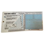 Padi Tables Scuba Diver Waterproof Plastic Card 1983 Free Shipping. Fixed Price $12.50.