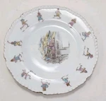 Antique German China Palmer Cox Brownies Plate Fairy Folk Tale. Fixed Price $59.99.