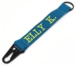 Heavy Duty Key Fob, Chain With Embroidered Monogrammed Personalized. Fixed Price $13.50.