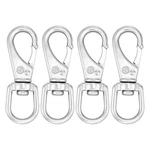 Shonan Stainless Steel Swivel Eye Snap Hook- 4-PACK 3.5 Inch Flag Pole Clips, Sc. Fixed Price $21.38.