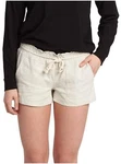 Roxy Women's Oceanside Elastic Waist Non Denim Shorts, Stone, Large. Fixed Price $39.00.