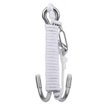 Scuba Diving Double Dual Stainless Steel Drift Hook With Line For Cave Dive. Fixed Price $23.40.