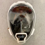 Ocean Reef Aria Qr+full Face Snorkel Mask White Orange Size Medium Made In Italy. Fixed Price $34.95.